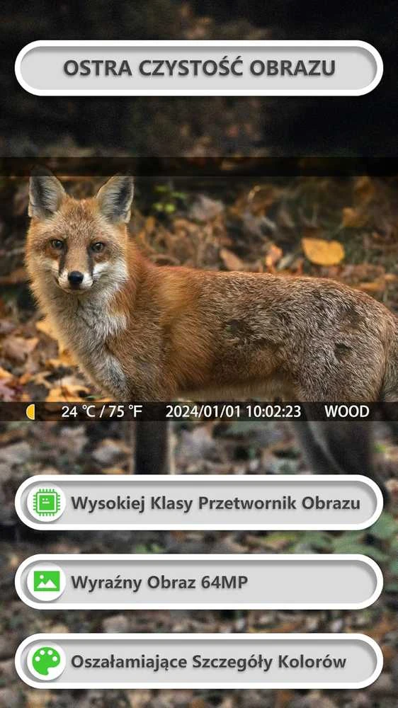 GardePro laukinių gyvūnų stebėjimo kamera su Wi-Fi, 8000 mAh akumuliatoriumi, 64 MP, naktinis matymas, E8P