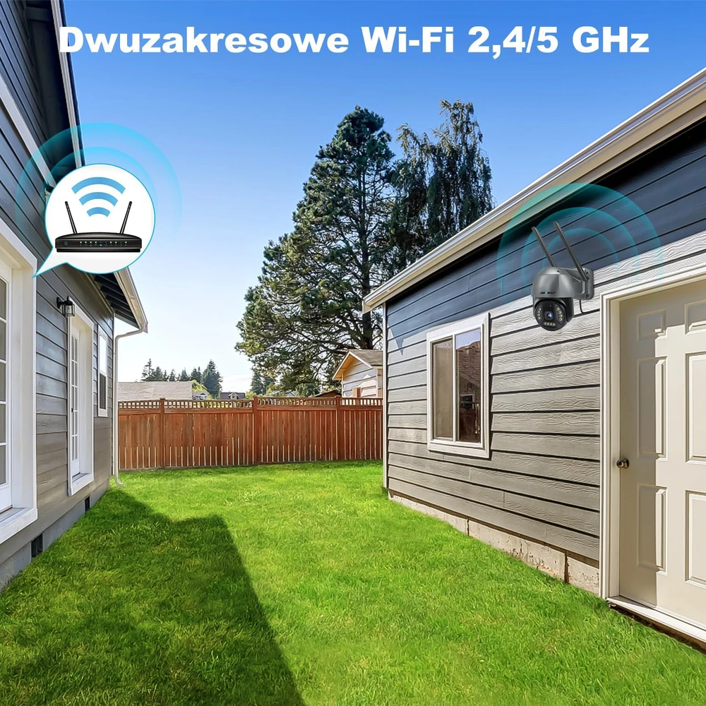 GENBOLT išorinė IP stebėjimo kamera 4K 8 MP PoE/Wi-Fi, spalvotas naktinis matymas, PTZ, GB213V