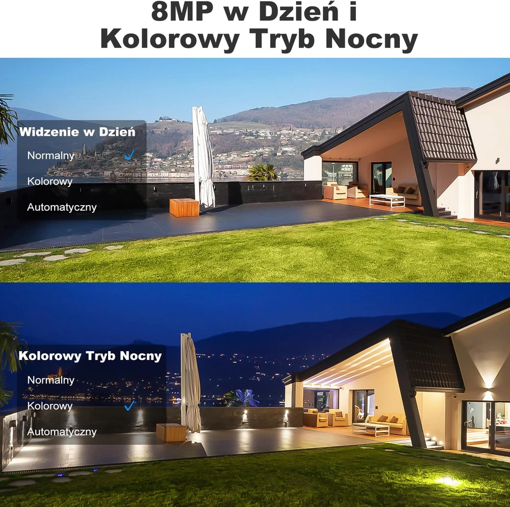GENBOLT išorinė IP stebėjimo kamera 4K 8 MP PoE/Wi-Fi, spalvotas naktinis matymas, PTZ, GB213V