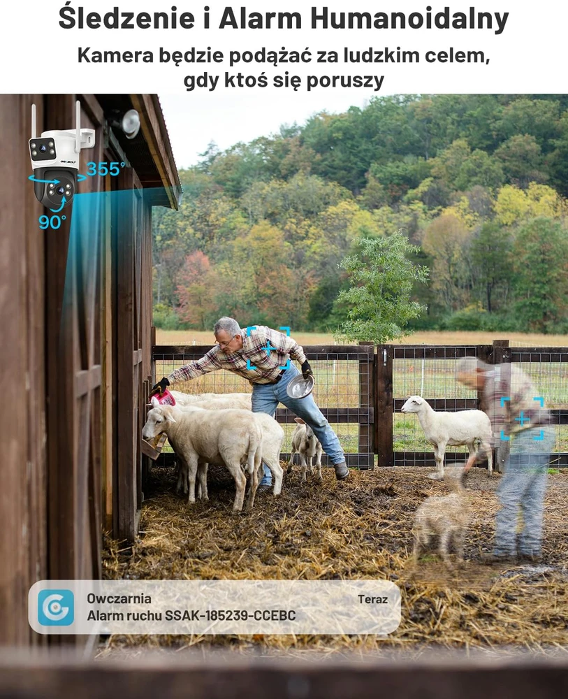 GENBOLT lauko 4G LTE vaizdo stebėjimo kamera su dvigubu objektyvu, PoE, IP66, GB201HN-4G