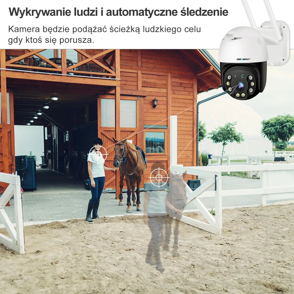 GENBOLT lauko IP kamera 2K 3G/4G LTE su sukiojama PTZ, naktiniu matymu, PoE, modelis GB213H-4G