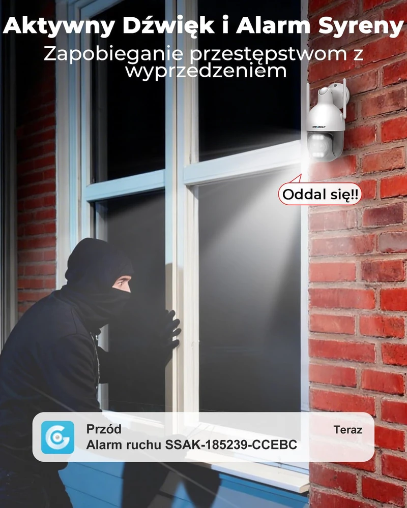 GENBOLT lauko IP kamera su 4K 8 MP vaizdo raiška, Wi-Fi ir PoE, 10X hibridiniu priartinimu, modelis GB202V