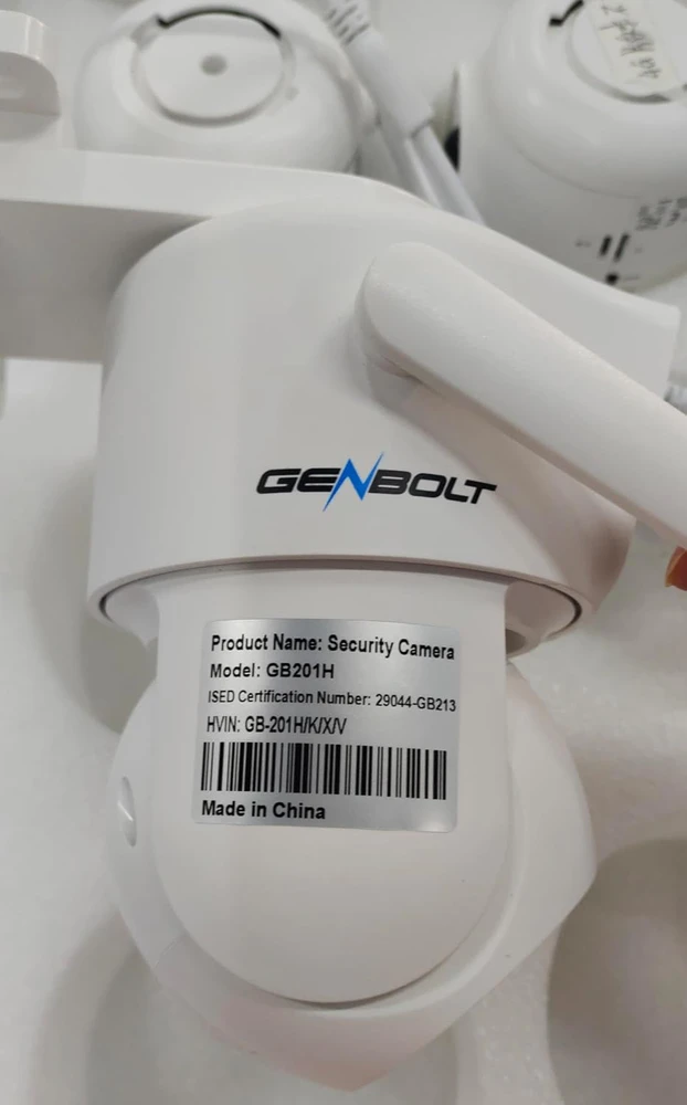 GENBOLT lauko PTZ IP kamera, Wi-Fi 2.4/5 GHz, PoE, 4x priartinimas, naktinis matymas, GB201H