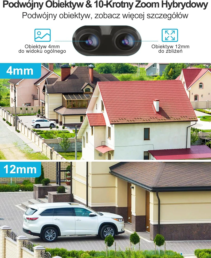GENBOLT lauko PTZ IP stebėjimo kamera 4 MP 2.5K, 10x hibridinis priartinimas, Wi-Fi ir POE, naktinis spalvotas režimas, GB-202K
