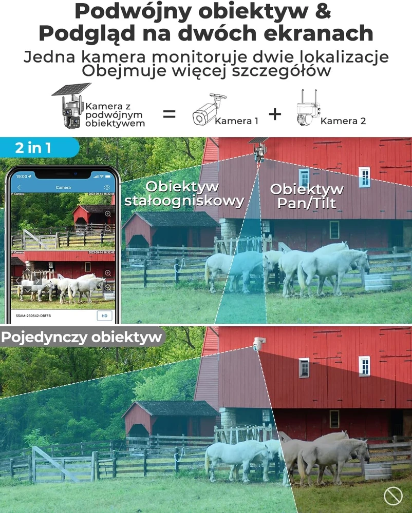 GENBOLT lauko saulės kamera su 4G LTE, 2K, IP66, 14400 mAh baterija, PTZ, modelis GB216E-K-4G