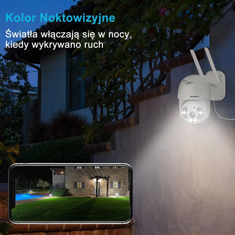 GENBOLT lauko stebėjimo IP kamera 4 MP Wi-Fi/DC&PoE, naktinis matymas, atspari vandeniui, GB213K
