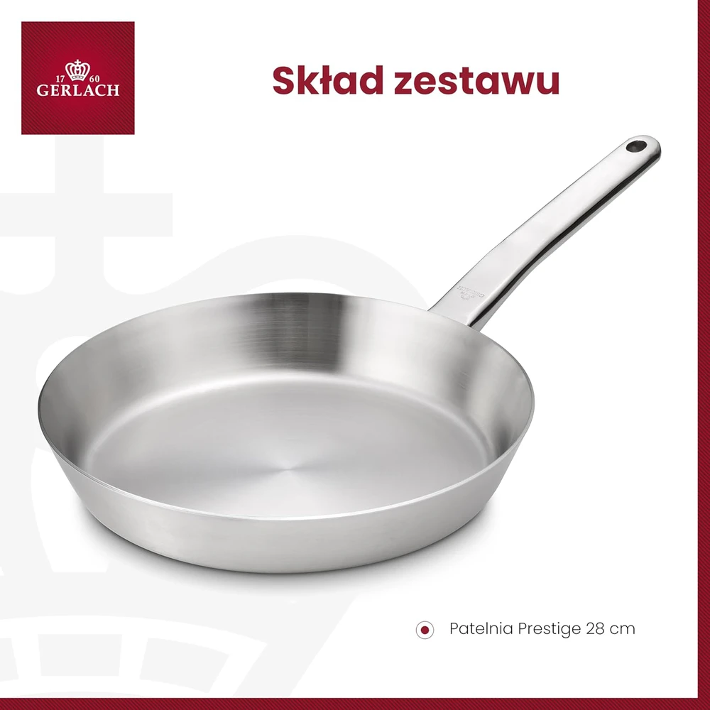 Mondeks Gerlach Prestige Keptuvė plieninė 28 cm