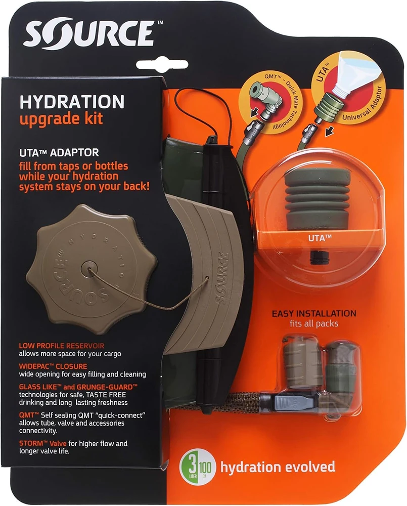 Gertuvė Source hidratacijos sistema WXP Low Profile, 3 l, žemo profilio konstrukcija, Coyote