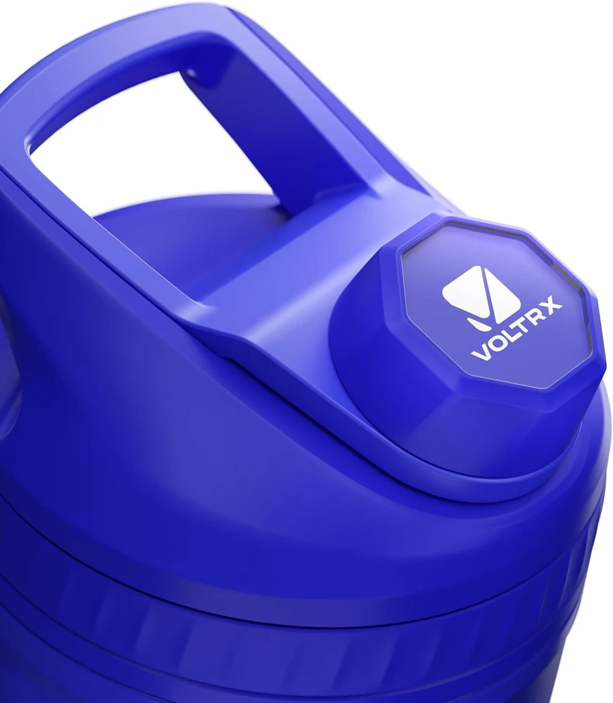 Gertuvė VOLTRX elektrinis baltymų kokteilių plaktuvas ChillMix, 350 ml, USB-C, mėlynas