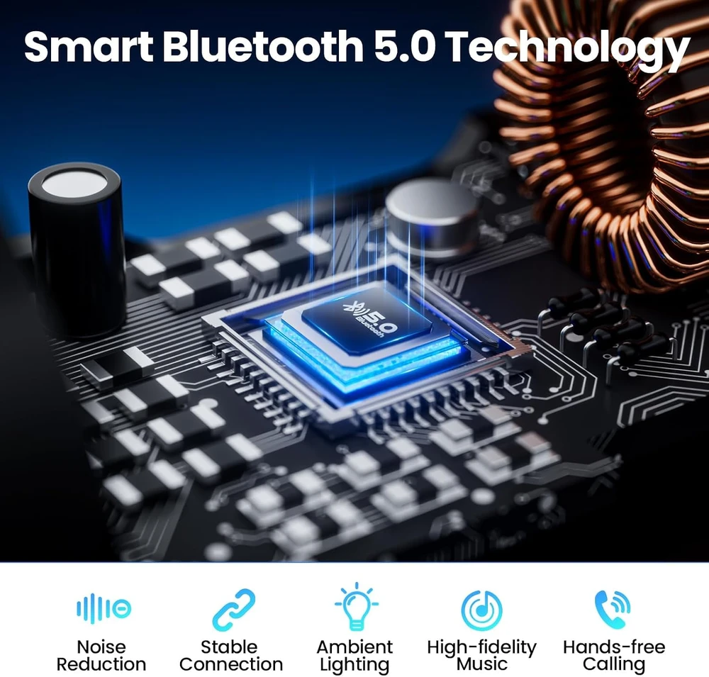 GlasFlength automobilinis Bluetooth FM siųstuvas su laisvų rankų įranga, USB-C PD 20 W