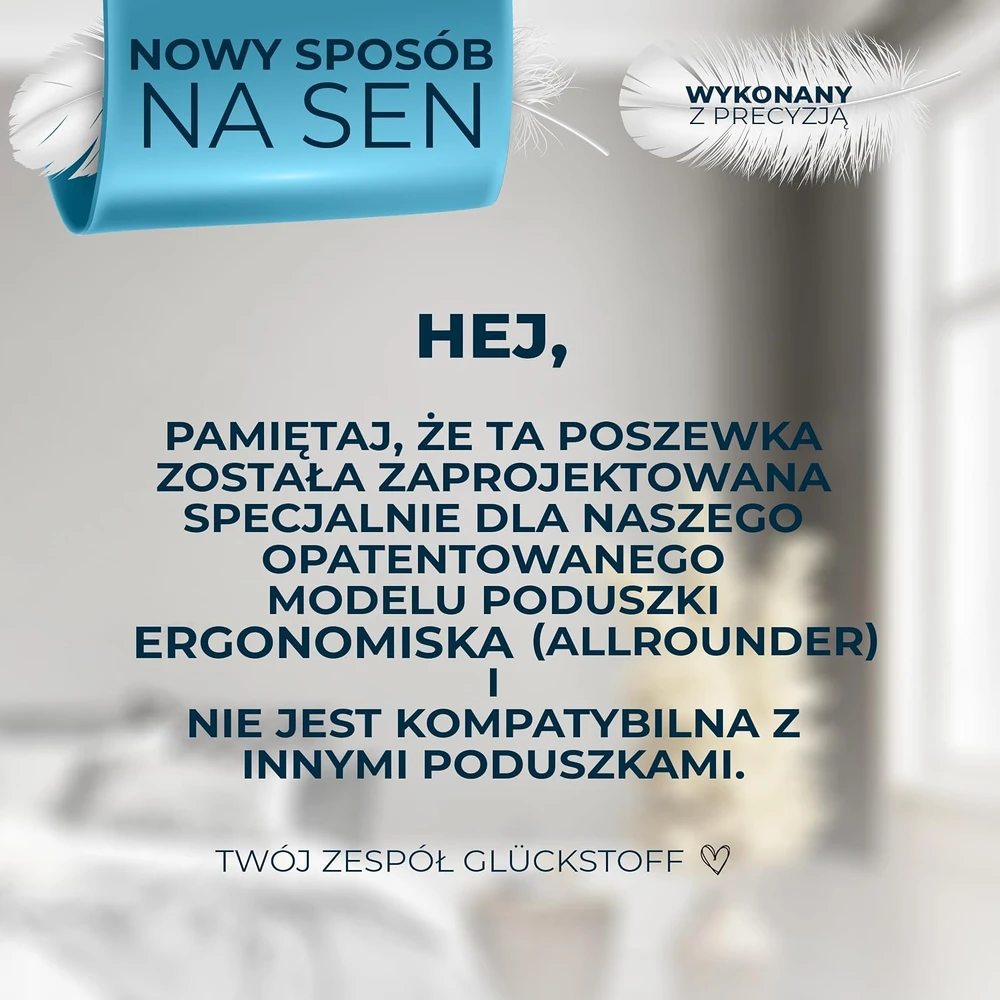 Glückstoff ergonominės pagalvės užvalkalas Allrounder iš liocelio ir spandekso, pilkas RXZER23