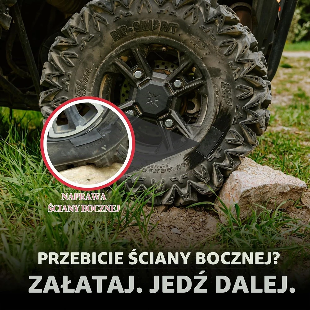 GlueTread padangų šoninių sienelių remonto rinkinys 4x4, 10 min., GTVA028A