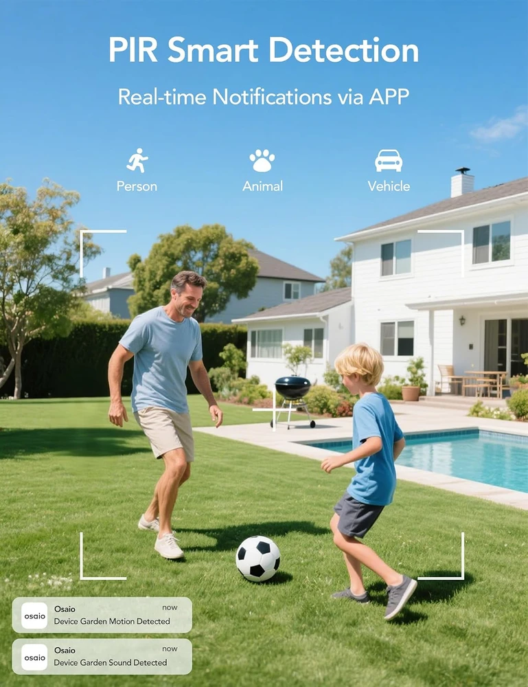 GNCC belaidė lauko Wi-Fi kamera su saulės skydeliu, 4 MP, 5200 mAh, IP65, GW5Pro