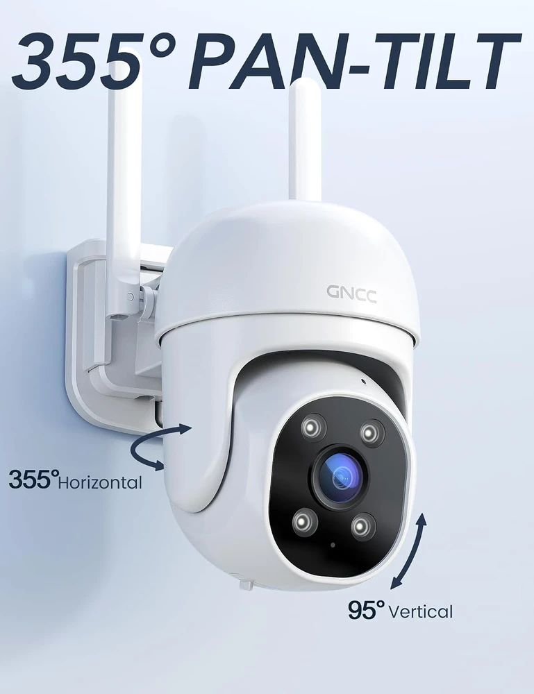 GNCC lauko PTZ stebėjimo kamera 1080p, Wi-Fi 2,4 GHz, IP65, GK2-PL