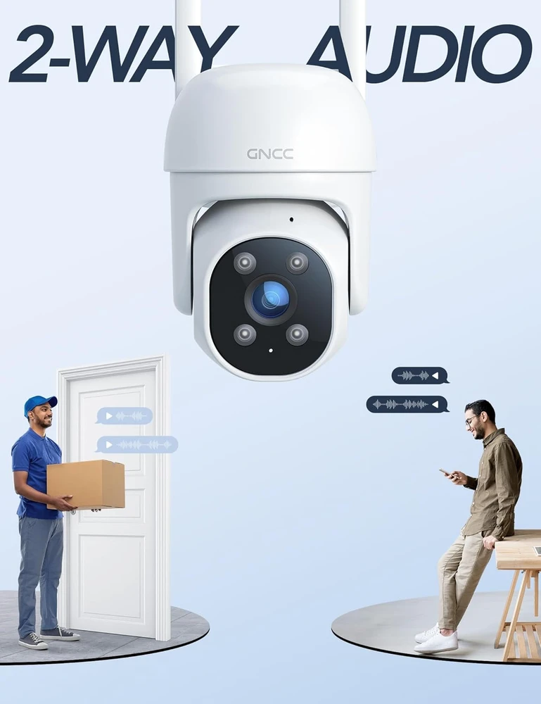 GNCC lauko PTZ stebėjimo kamera 1080p, Wi-Fi 2,4 GHz, IP65, GK2-PL