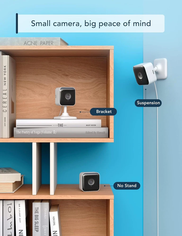 GNCC vidaus Wi-Fi vaizdo stebėjimo kamera 1080p su naktiniu matymu ir dvipusiu garsu C2