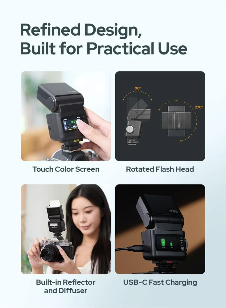 Godox X5 Wireless Flash Hotshoe and Trigger for iT32 and Canon