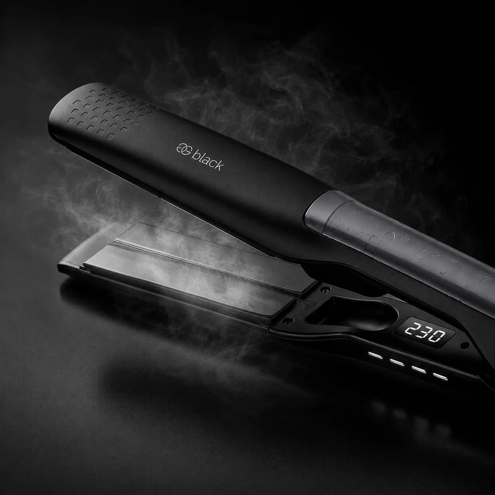 Golden Goods garinės plaukų tiesinimo žnyplės 2 viename, 100–230 °C, Plaukų tiesintuvas