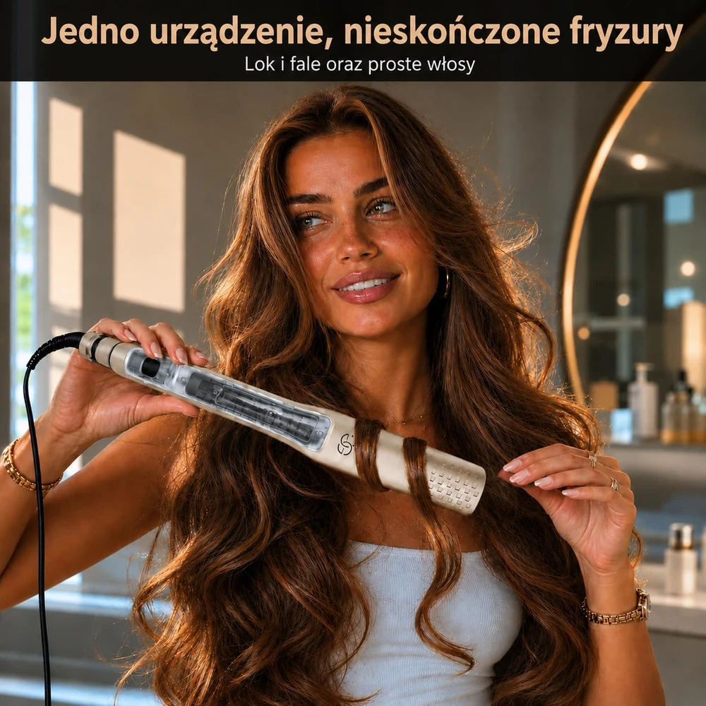 Golden Goods garinis plaukų tiesintuvas ir garbanojimo formuotuvas 230°C GG-006