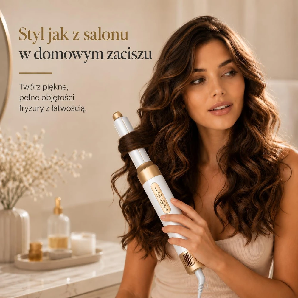 Golden Goods plaukų formavimo džiovintuvas 7 viename, 1400 W, KRUL005