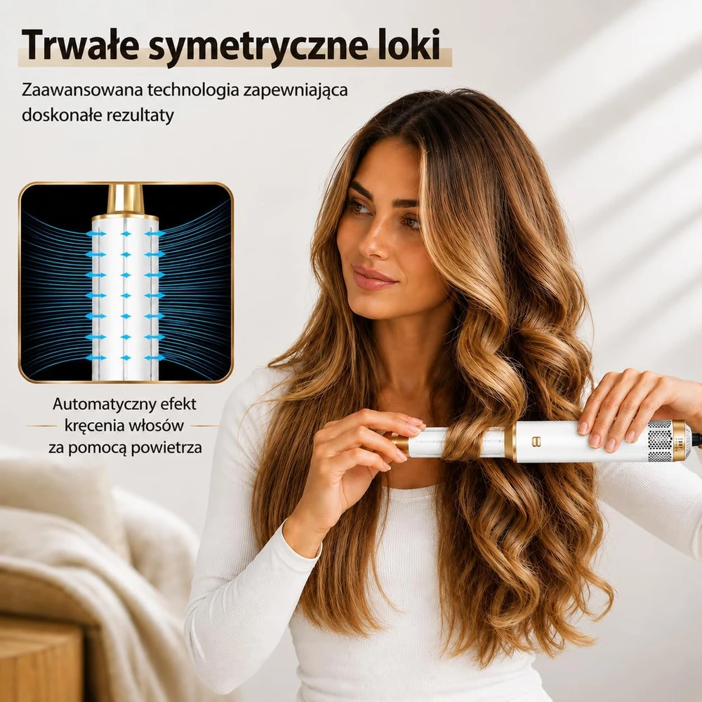 Golden Goods plaukų formavimo džiovintuvas 5 viename, 1000 W, GG-008