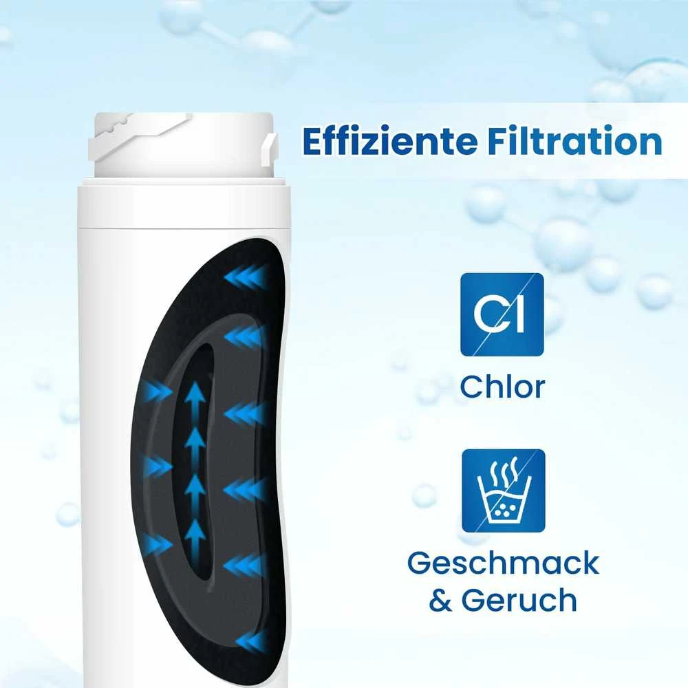 GOLDEN ICEPURE šaldytuvo vandens filtrai, polipropilenas, NSF sertifikatas, 2 vnt., GP-RWF3100A-2PACK
