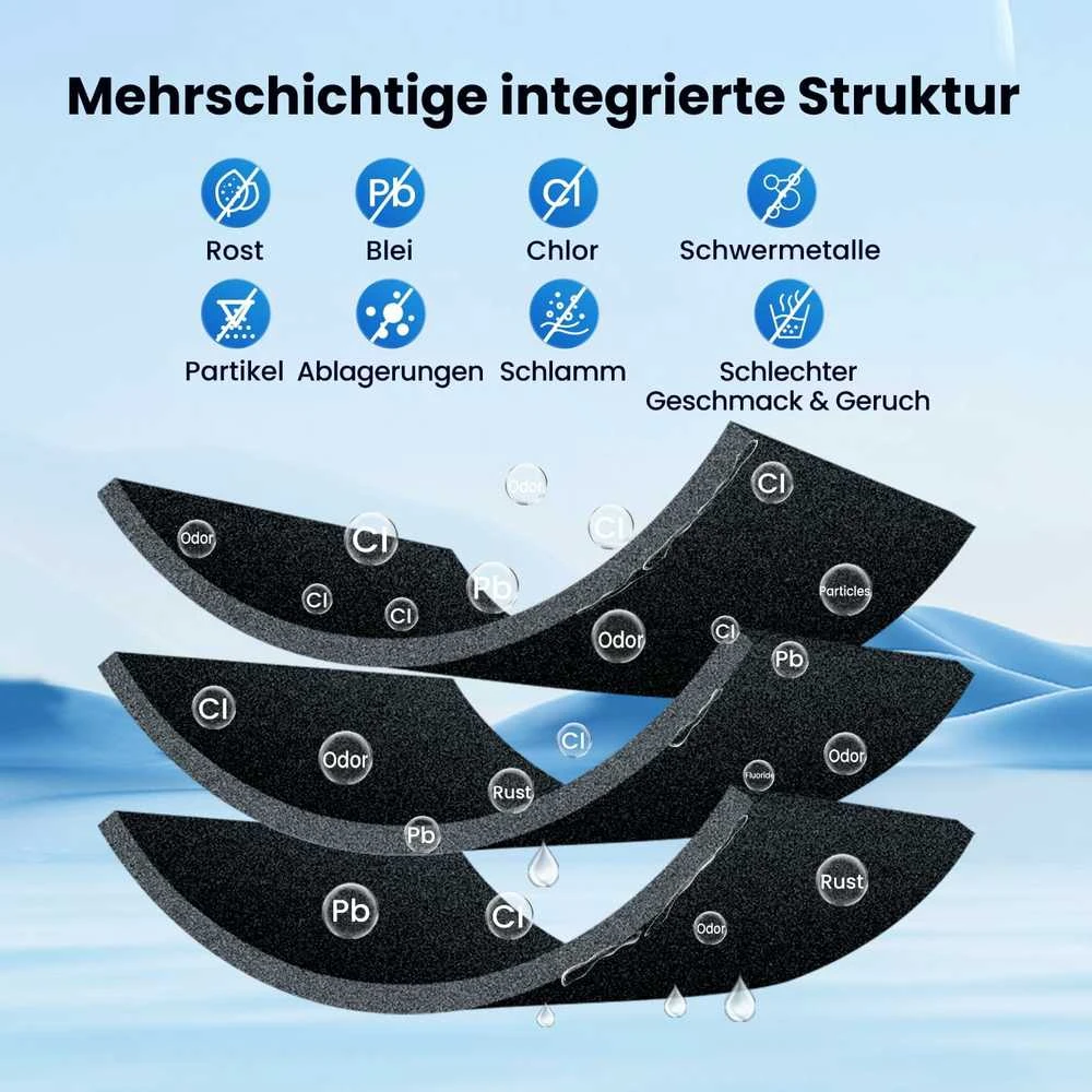 GOLDEN ICEPURE šaldytuvo vandens filtrų komplektas, polipropilenas, 4 vnt., suderinamas su DA29-10105J / WSF-100