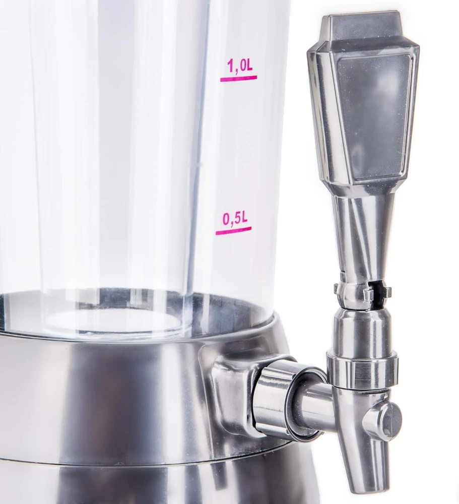 Goodsgadgets Alaus kolonėlė su ledo aušinimu 4 l talpos, chromuota, 1,3 l šaldymo indas