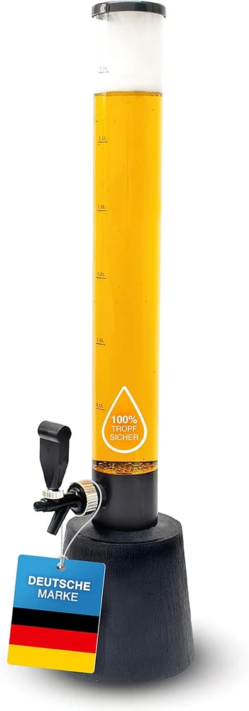 GOODS+GADGETS gėrimų bokštas su čiaupu, 3,5 l talpos, metalo konstrukcija, 85 cm aukščio