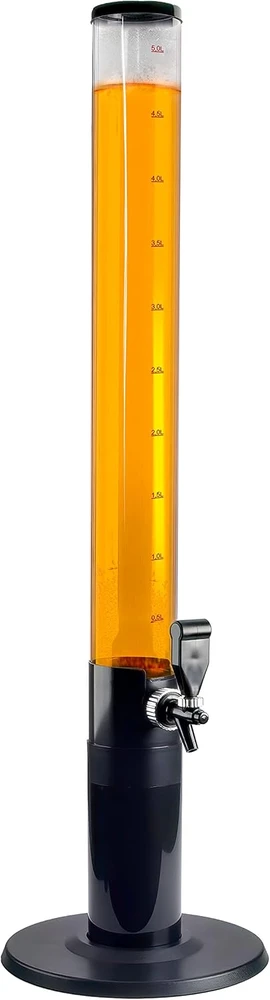 GOODS+GADGETS gėrimų bokštas su kranėliu, 5 l talpos, plastikas, apie 110 cm aukščio