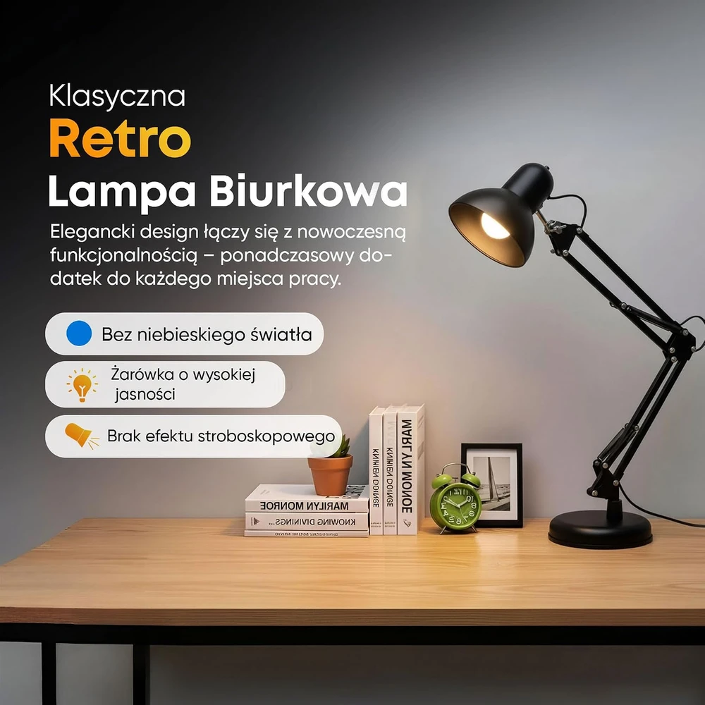 GOODS+GADGETS retro stalinis šviestuvas E27 su LED lempute, 55 cm DS-321A-024A