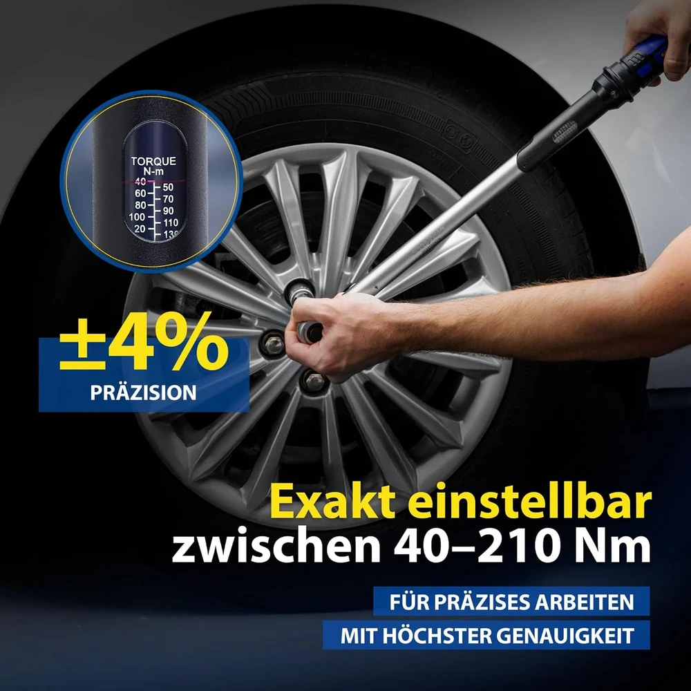 Goodyear dinamometrinis raktas 1/2 col., 42–210 Nm, 75522