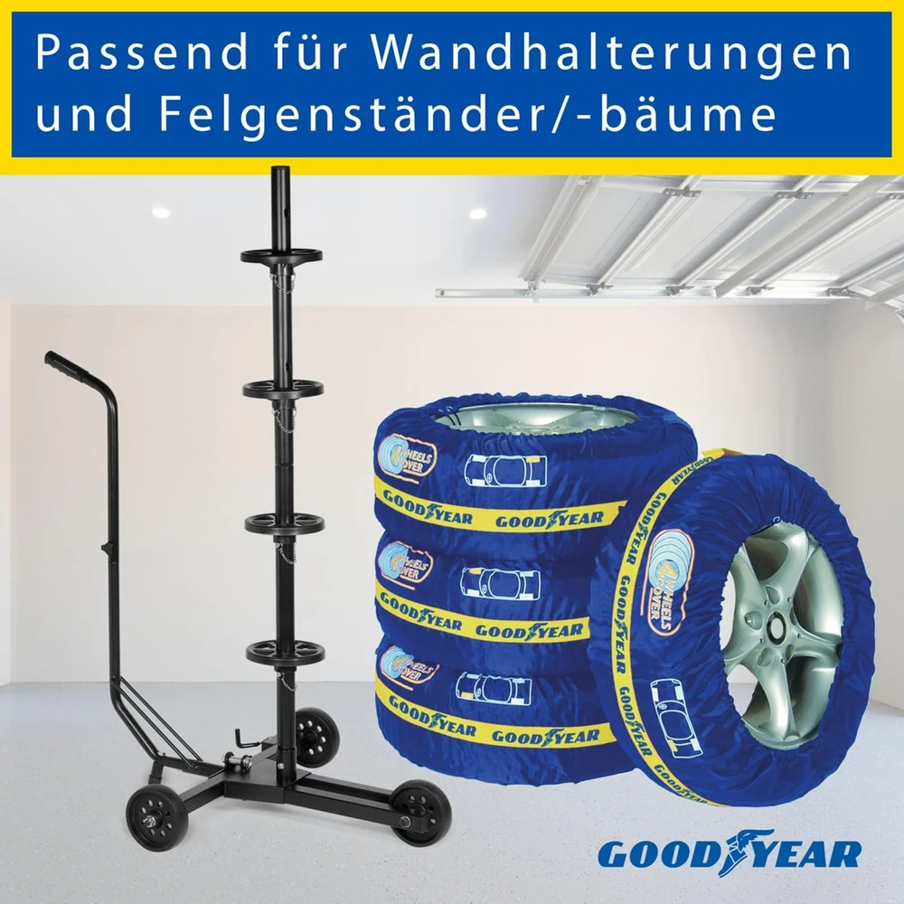 Cgauto Goodyear padangų laikymo maišų rinkinys 4 vnt., iki 235 mm ir 65 cm, 75526