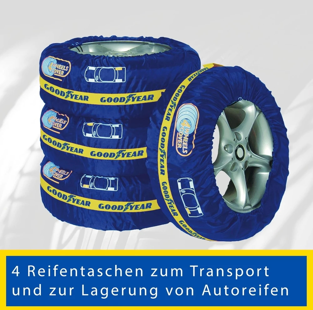 Cgauto Goodyear padangų laikymo maišų rinkinys 4 vnt., iki 235 mm ir 65 cm, 75526