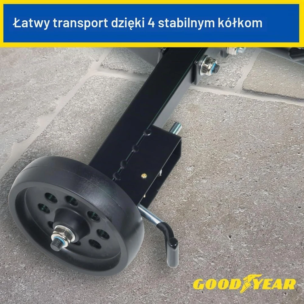 Goodyear padangų vežimėlis 4 ratams iki 100 kg su apsauginiu uždangalu 11123