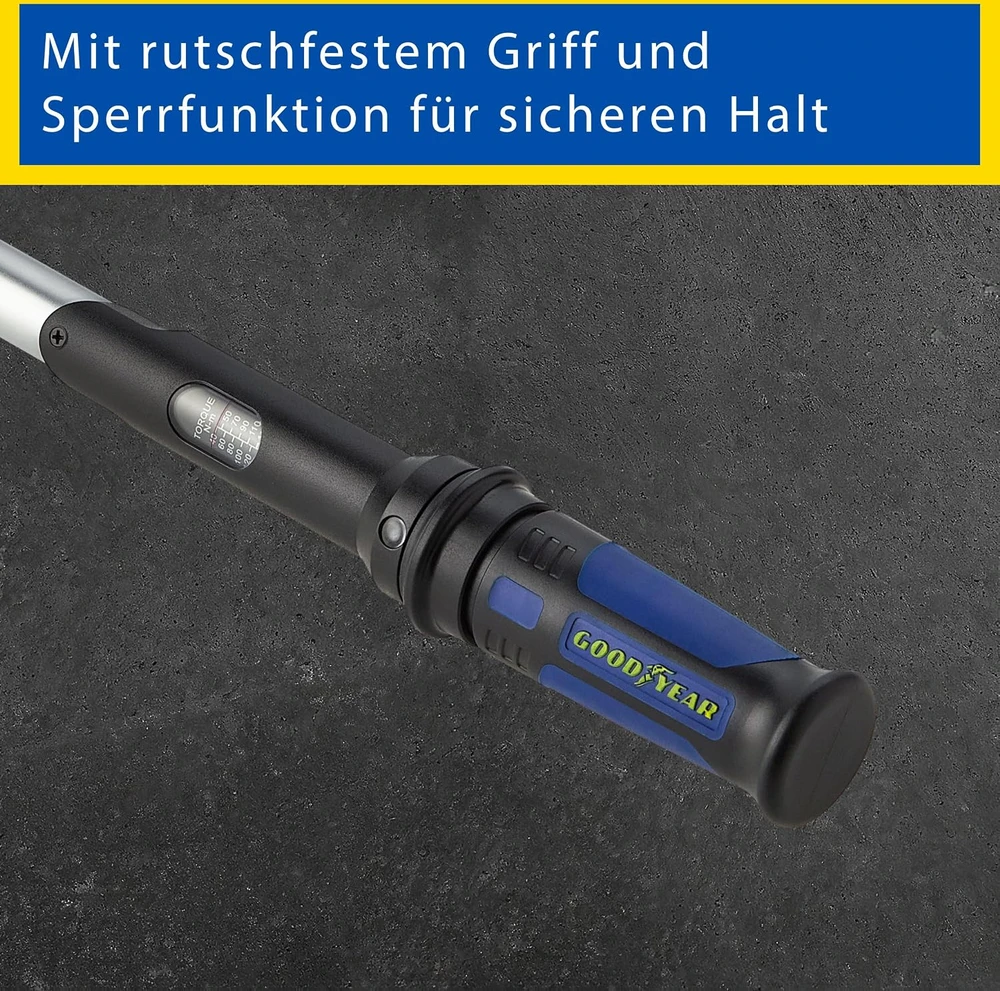 Goodyear ratų keitimo įrankių rinkinys su dinamometriniu raktu 210 Nm, 6 dalių, 11086