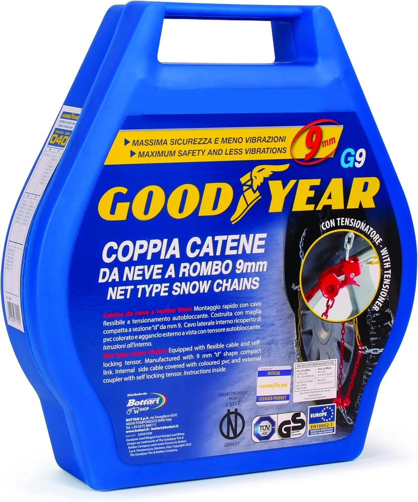Goodyear sniego grandinės automobiliams G9 9 mm, dydis 090, modelis 77907