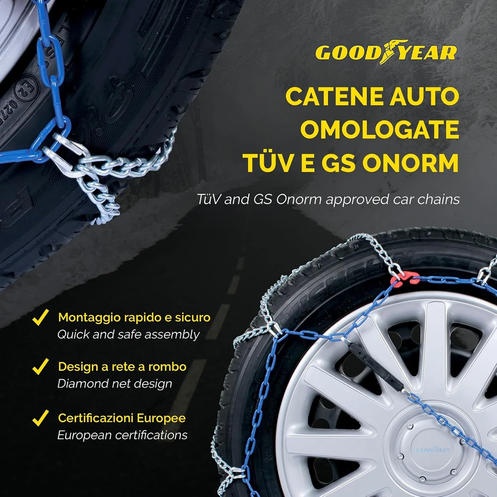 Goodyear sniego grandinės automobiliams G7, 7 mm, 120 dydis, TÜV ir GS ÖNORM, 77957