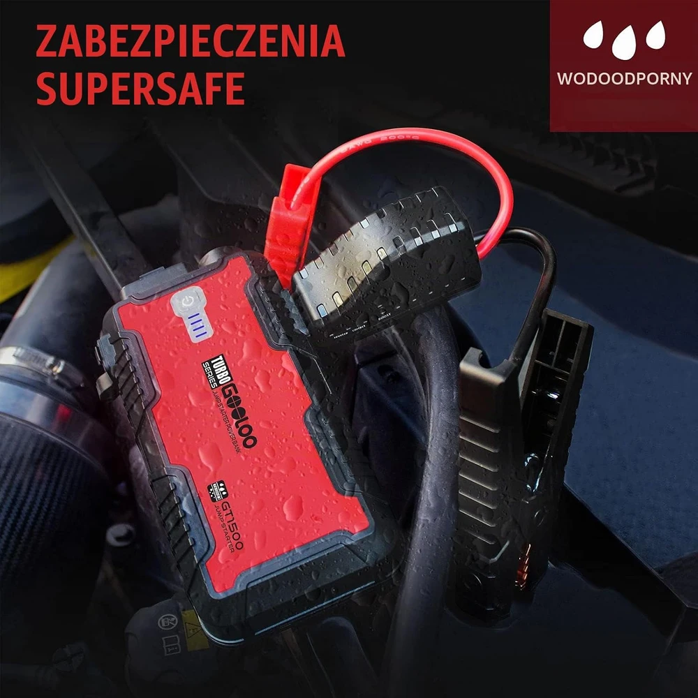 GOOLOO automobilinis paleidimo įrenginys 2000 A 12 V ličio jonų GP2000