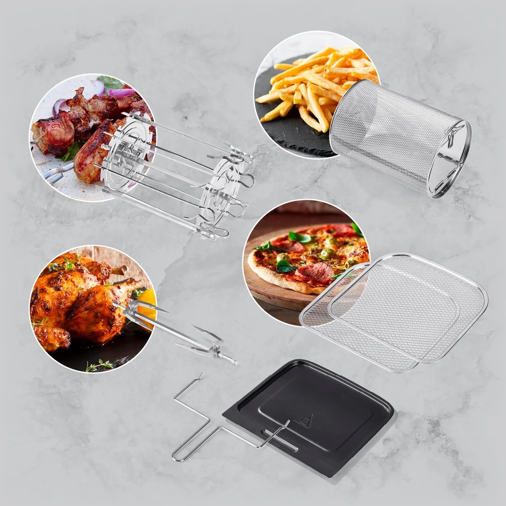 Gourmet Maxx GOURMETmaxx karšto oro gruzdintuvė 12 l, 1700 W, 10 programų, 13606