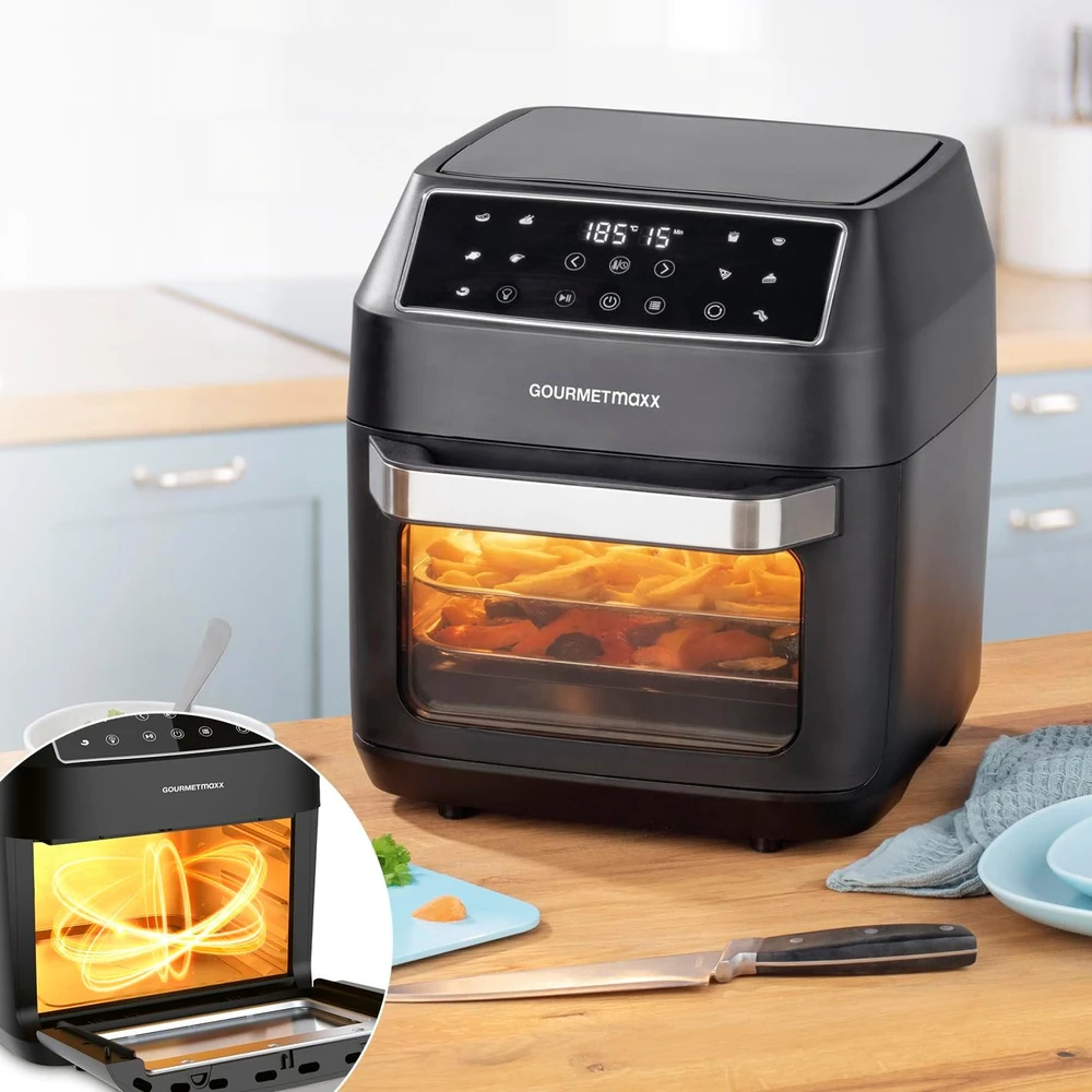 Gourmet Maxx GOURMETmaxx karšto oro gruzdintuvė 12 l, 1700 W, 10 programų, 13606