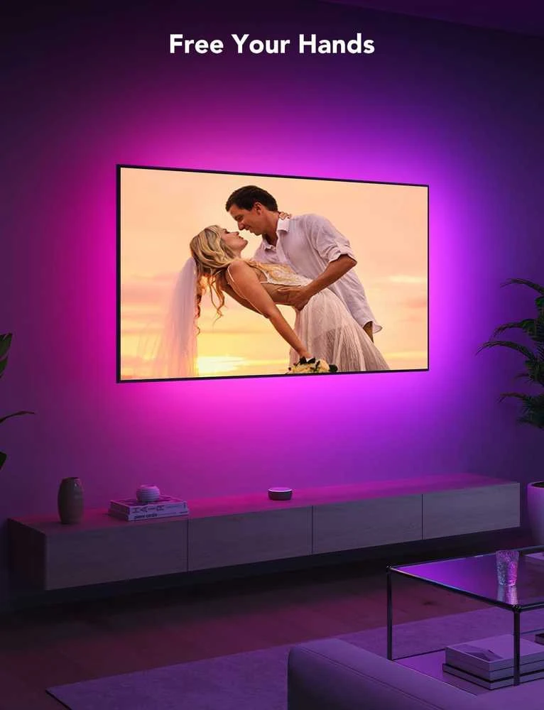 Govee LED televizoriaus foninis RGBIC apšvietimas 2.4 m, Wi‑Fi/Bluetooth juosta 40–50" TV, H6167