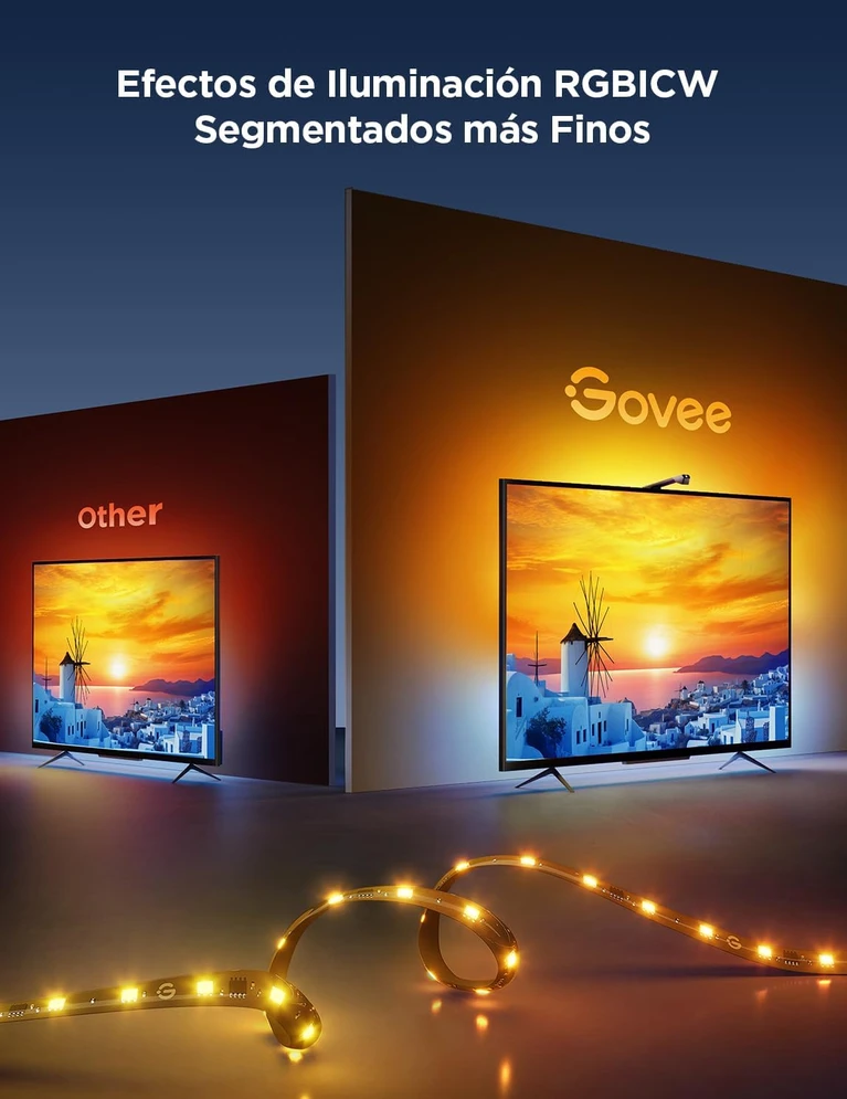 „Govee“ televizoriaus foninio apšvietimo LED juostelė 75–85 colių televizoriams