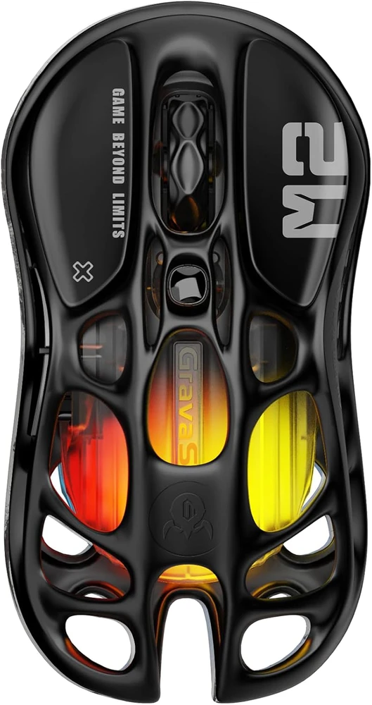 GravaStar Mercury M2 belaidė žaidimų pelė Stealth Juodas