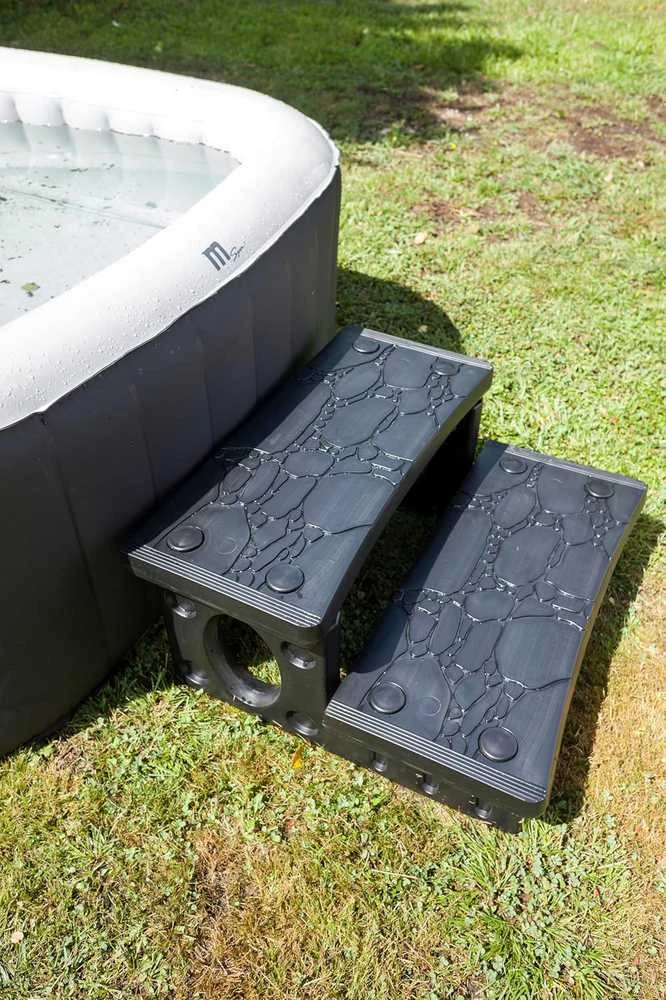 Gre laipteliai SPA baseinams, 2 pakopos, neslystančios, 34 cm aukščio, SPAL2