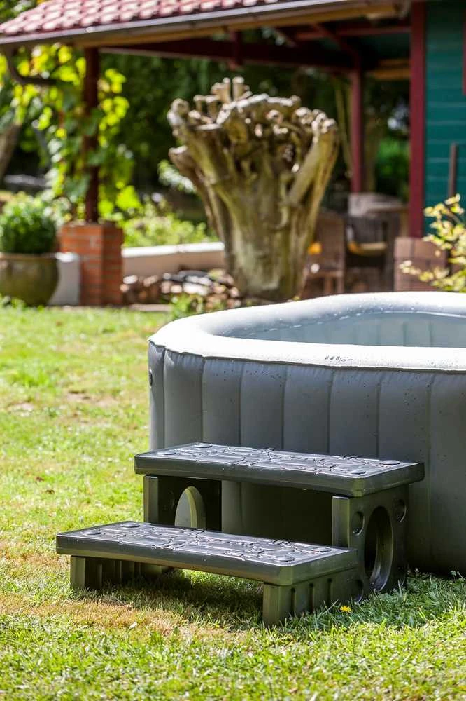 Gre laipteliai SPA baseinams, 2 pakopos, neslystančios, 34 cm aukščio, SPAL2