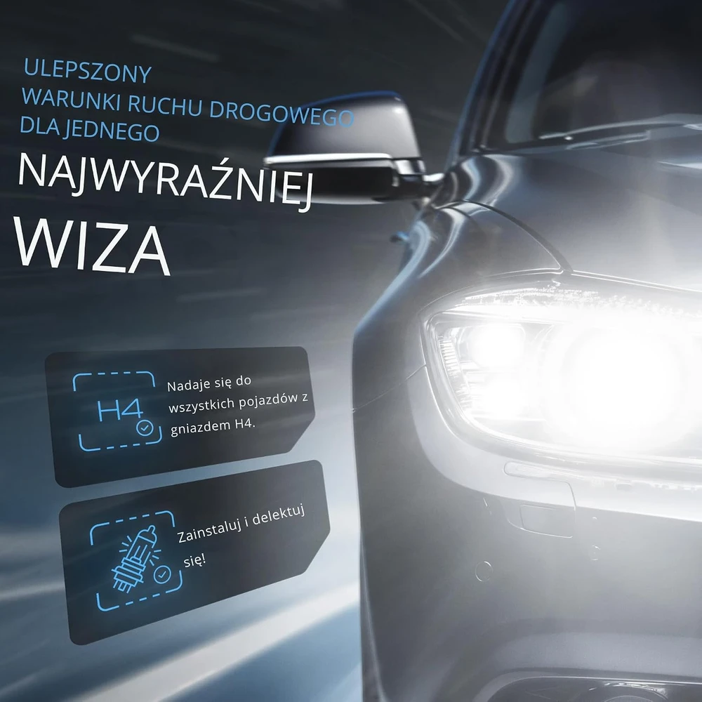 Gread halogeninės automobilio lemputės H4 12 V 60/55 W 8500 K H4 Box Mėlyna