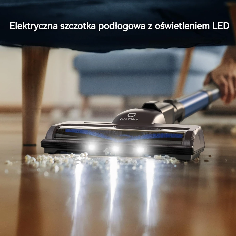 Greenote belaidis vertikalus dulkių siurblys 23 kPa, 190 W, HEPA, Honor