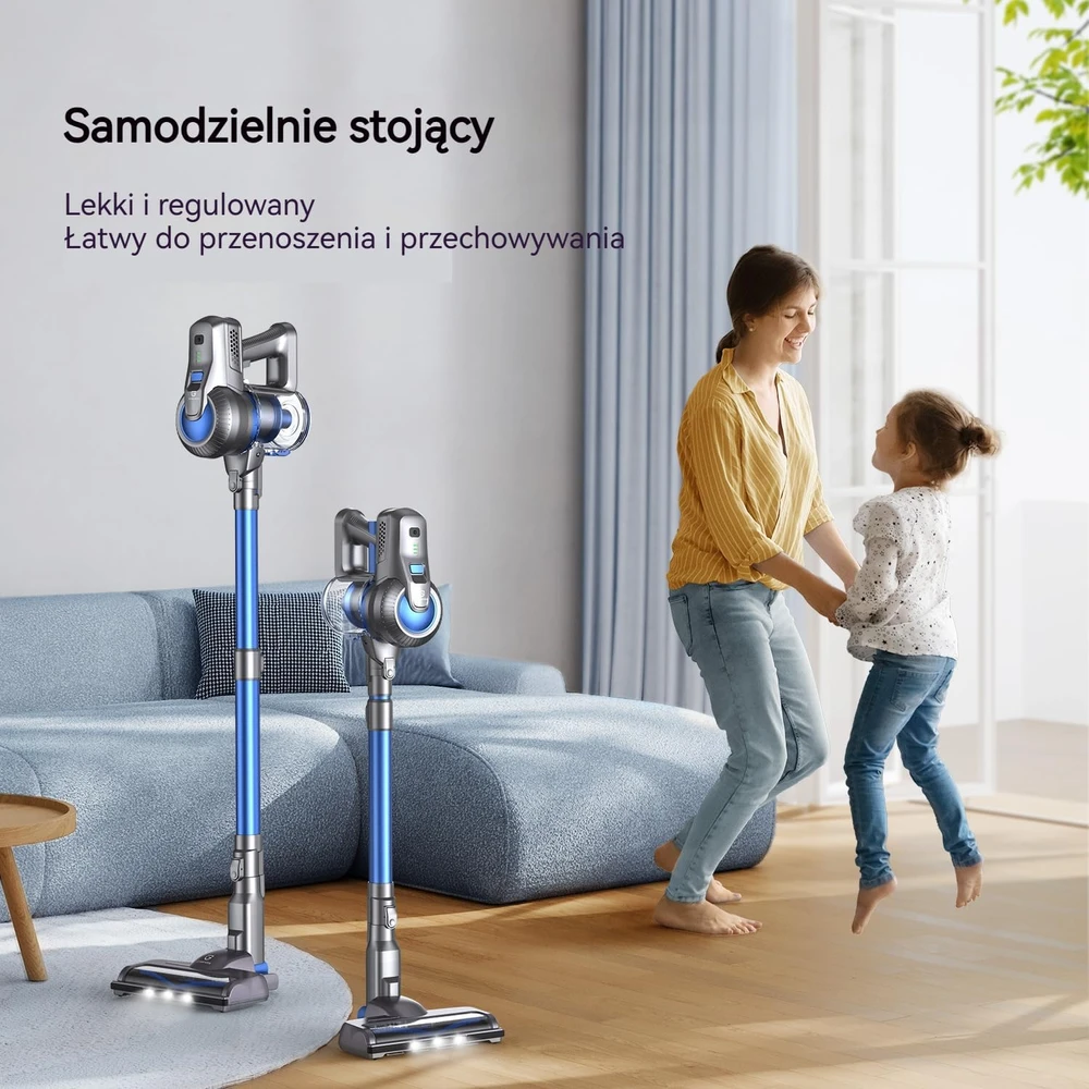 Greenote belaidis vertikalus dulkių siurblys 23 kPa, 190 W, HEPA, Honor