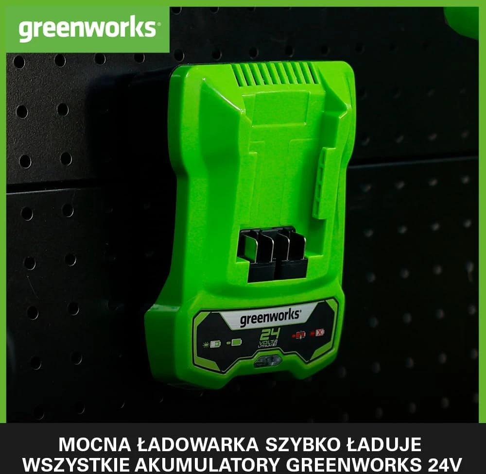 Akumuliatorius Greenworks GSK24B4; 24 V; 4,0 Ah; Li-ion + pakrovėjas